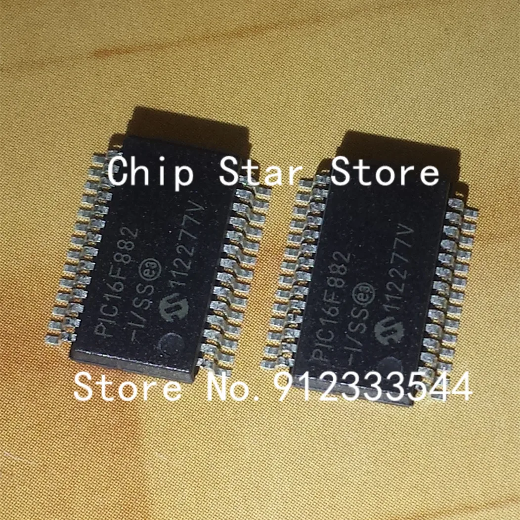 5-50pcs  PIC16F882-I/SS PIC16F882 SSOP28  8Bit MCU Flash PIC16 Family PIC16F8XX Series Microcontrollers 100%New And Original