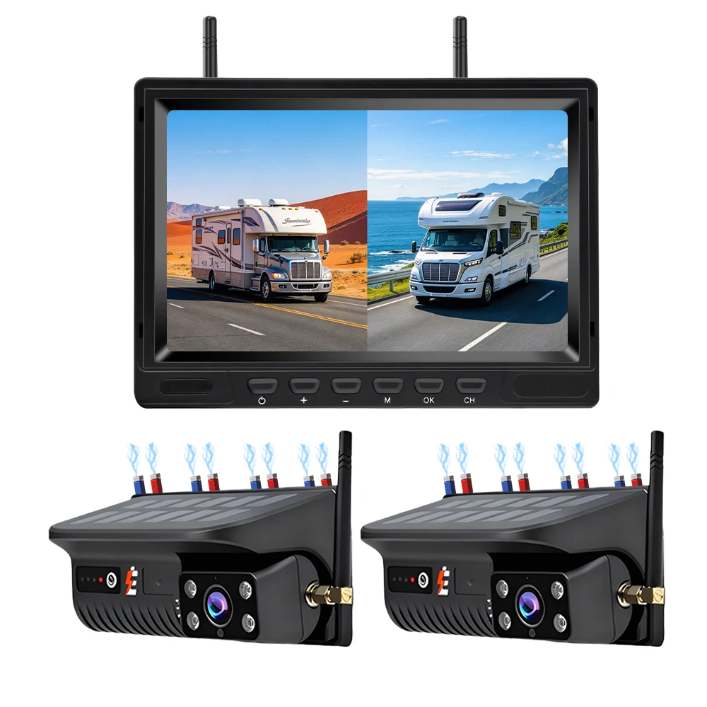 Solar Magnetic Wireless Backup Camera 7