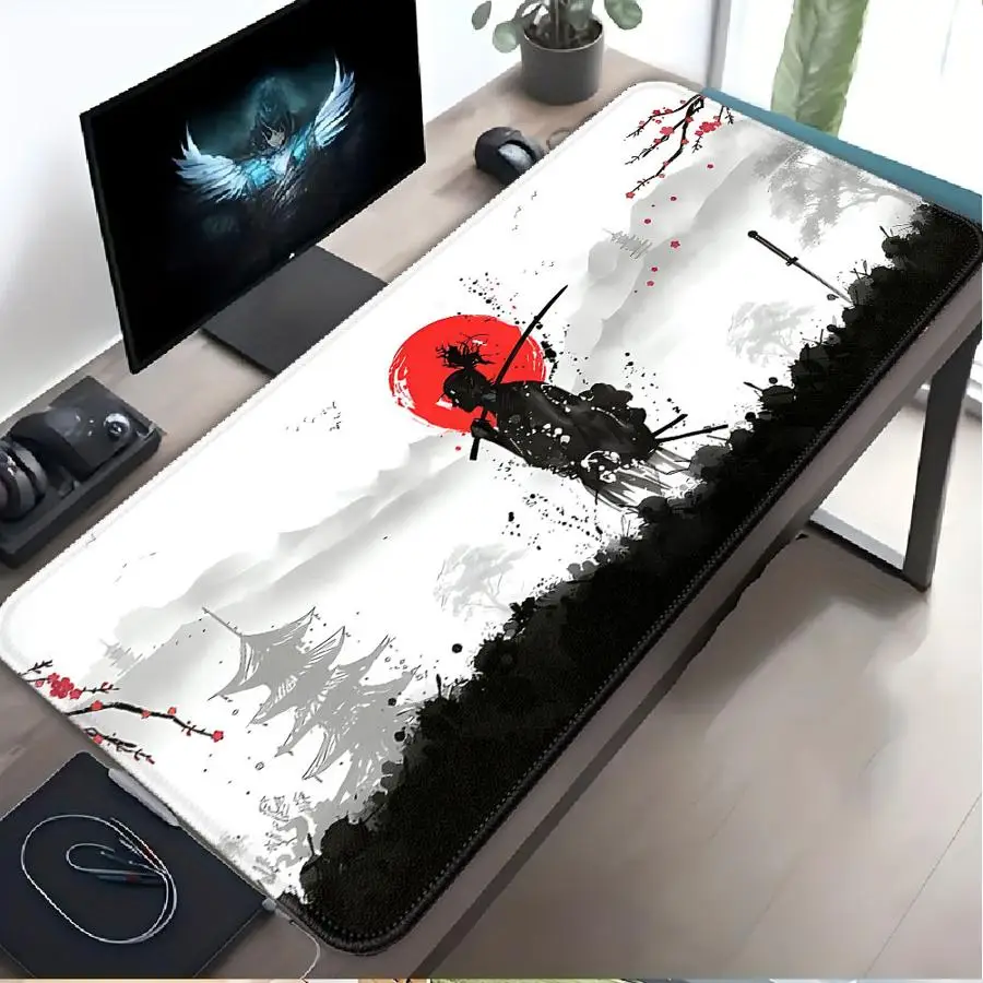 Mouse Pad Keyboard Mouse Pad Game Console Pad Computer Laptop Pad office Pad Desk accessories overlock Samurai Warrior