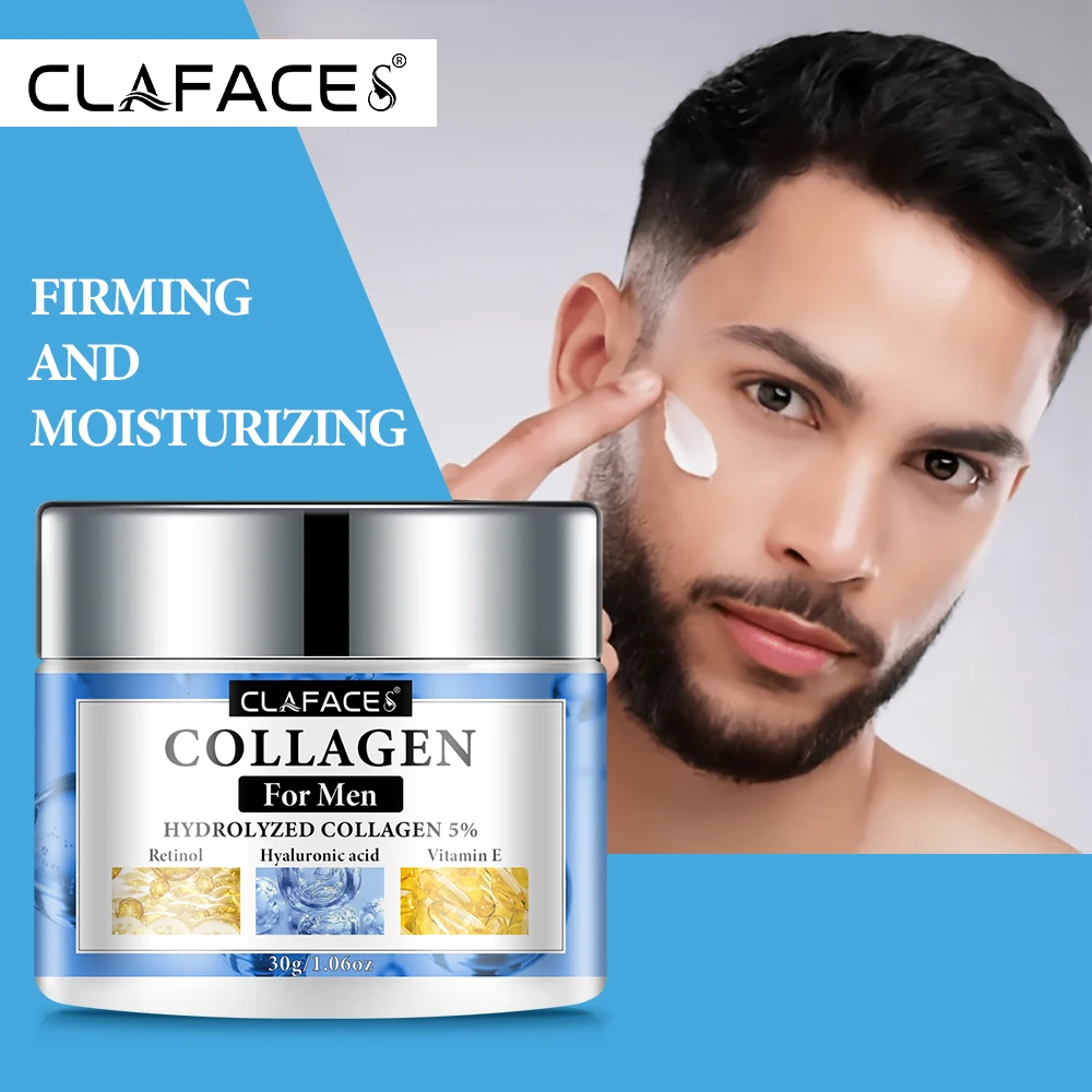 Smooth Wrinkle Cream for Men Remove Face & Neck Wrinkles Firming Moisturizing Skin Retinol Face Cream Younger Facial Treatment