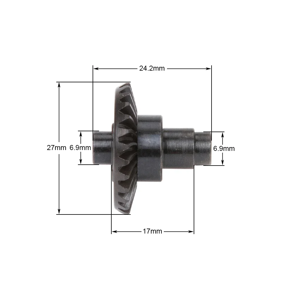 Heavy Duty Overdrive Bevel Gear 24/8T 27/8T 30/8T 33/8T for 1/10 RC Crawler Axial SCX10 II AR44/45 Capra Portal Axle Spare Parts