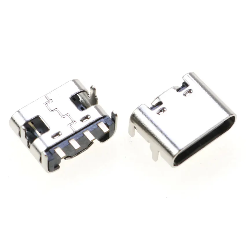 4 Pin Type-C SMT Socket Connector Micro USB Type C 3.1 Female Placement SMD DIP For PCB design DIY High Current Charging Port