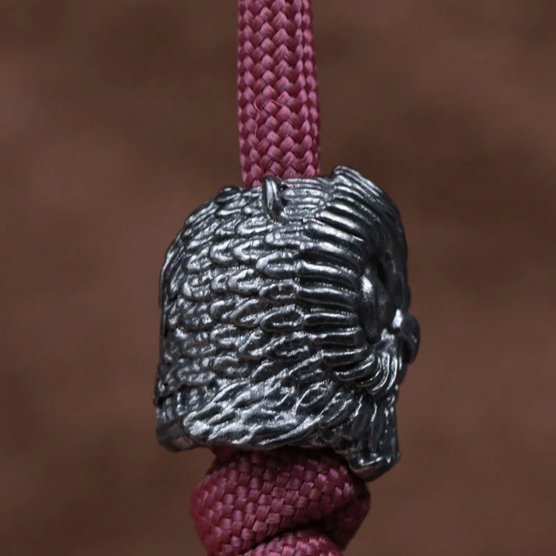 Cute Owl Brass Knife Bead EDC Outdoor DIY Paracord Woven Bracelets Accessories Lanyard Pendant Umbrella Rope Flashlight Hangings view 5
