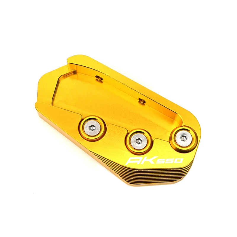 ل KYMCO AK550 CV3 AK 550 2020 2021 2022 2023 دراجة نارية مسنده القدم الجانب حامل تمديد وسادة دعم لوحة تكبير حامل #5