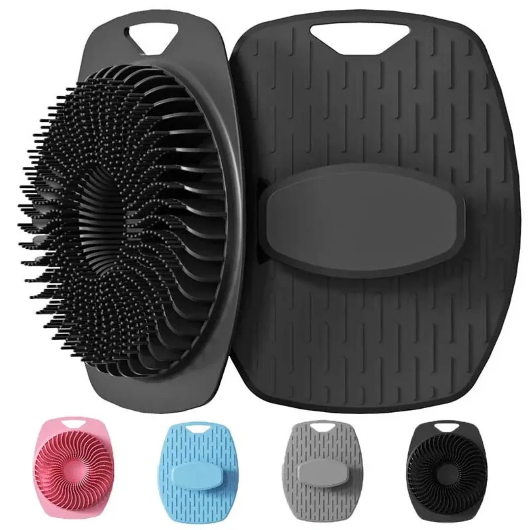 

Soft Exfoliating Silicone Body Scrubber Body Wash Bath Brush Cleanser Body Care Scrubber Shower Gentle Massage Back Bath Brush