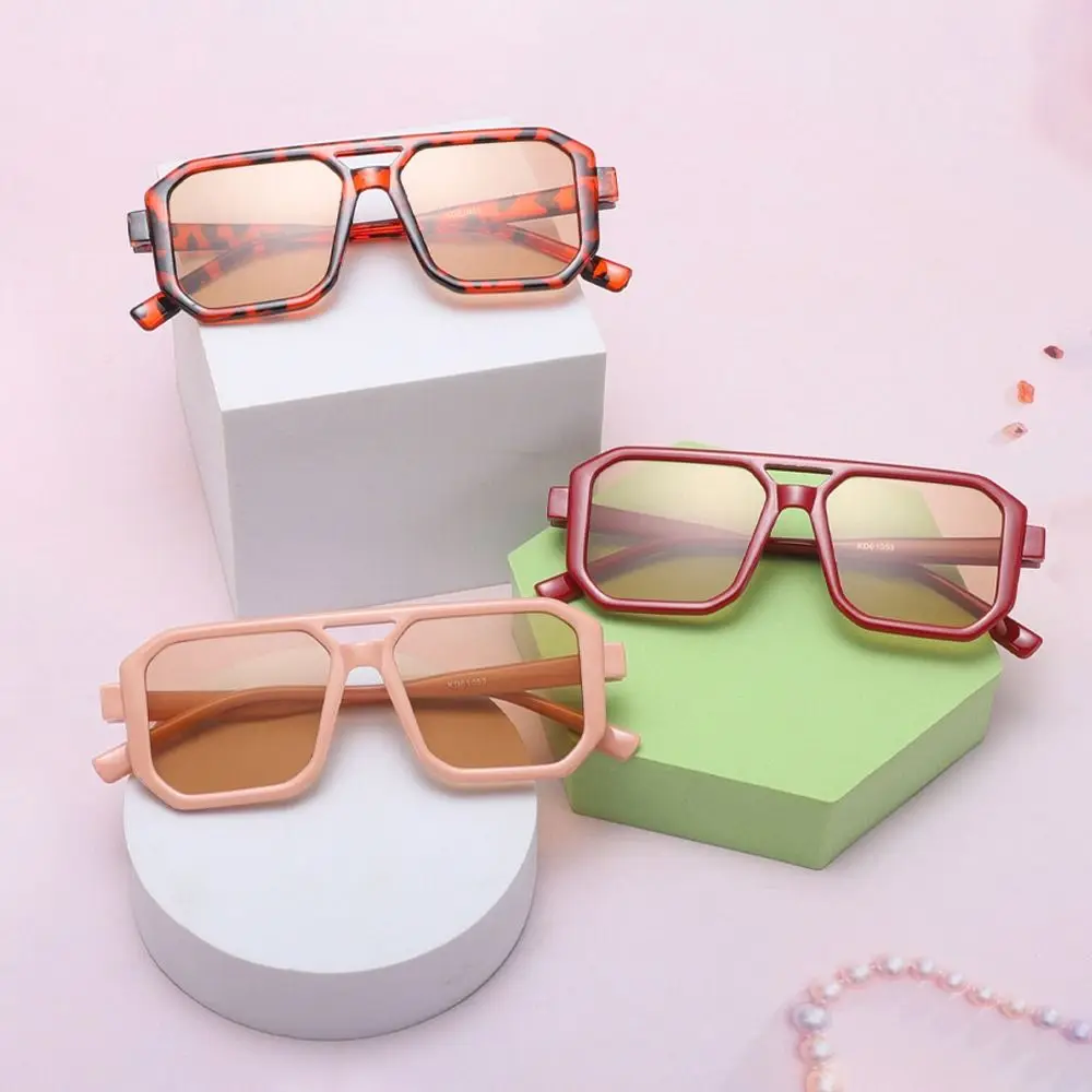 Fashionable Children's Sunglasses UV Protection Summer Accessories Square Frame Sun Glasses Korean Style Outdoor Baby Shades