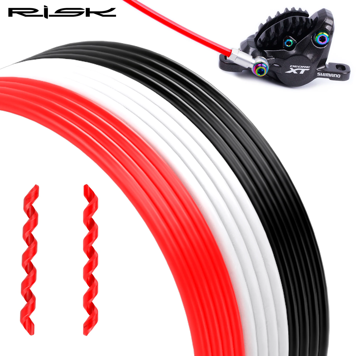 

Велосипедная масляная трубка RISK, спиральная защитная крышка, масляный поддон, гидравлическая масляная трубка