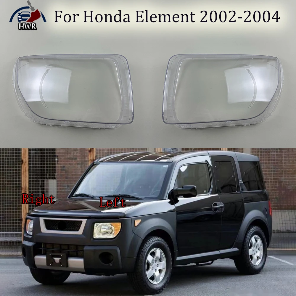 Front Headlamp Transparent Cover Lampshade Lamp Shell Masks Headlight Shade Lens Plexiglass For Honda Element 2002 2003 2004