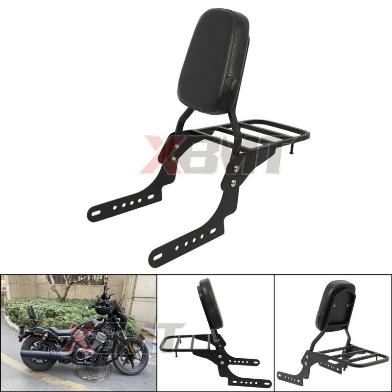 Motorcycle Backrest Sissy Bar w/Luggage Rack For Harley Nightster 975 RH975 RH 975 2022-2023 Special 975 RH975S 2023-2025
