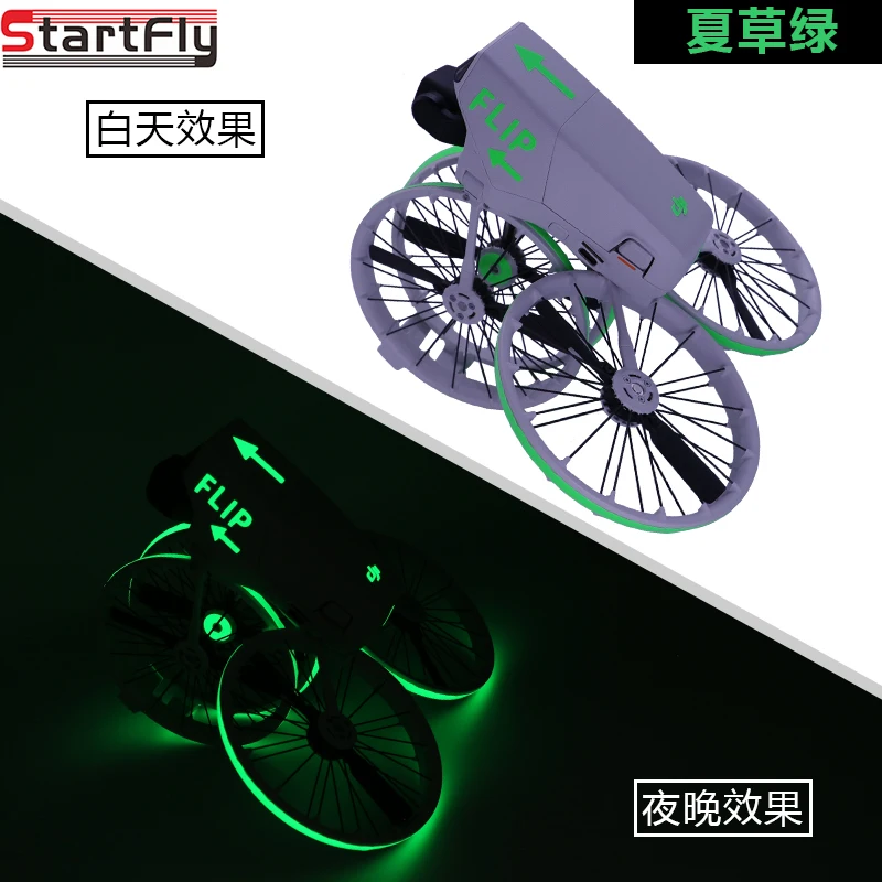 ملصقات مضيئة الوجه الطائرة بدون طيار ليلة الطيران توهج ملصقات ل DJI الوجه ملصقات الفلورسنت ملصقات الزخرفية ملحقات طائرة بدون طيار