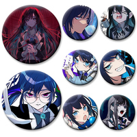 Creative Cartoon Badge Ado Kyogen X Uta Enamel Pins I Love Ado Vintage Anime Brooches for Backpack Accessories Decoration Gifts