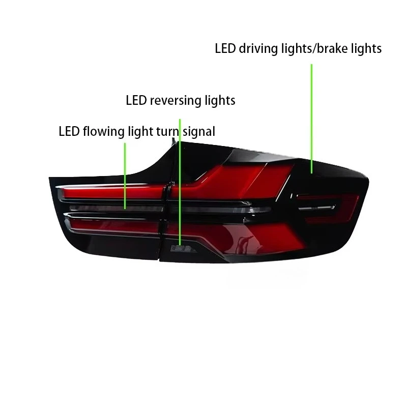 

Для X6 E71 2018-2014: обновленные задние фонари 2025 года в новом стиле со светодиодными динамическими указателями поворота, Plug and play
