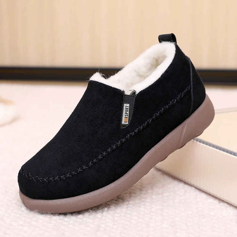 

YRZL Warm Winter Boots for Women Cozy Plush Lined Non-Skid Soft Sole Lightweight Outdoor Slip Resistant Comfortable Winter Boots