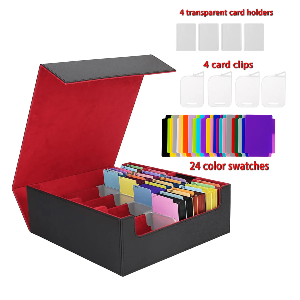 12.59-inch four row DIY storage box with multiple compartments inside, suitable for organizing and protecting DIY accessories