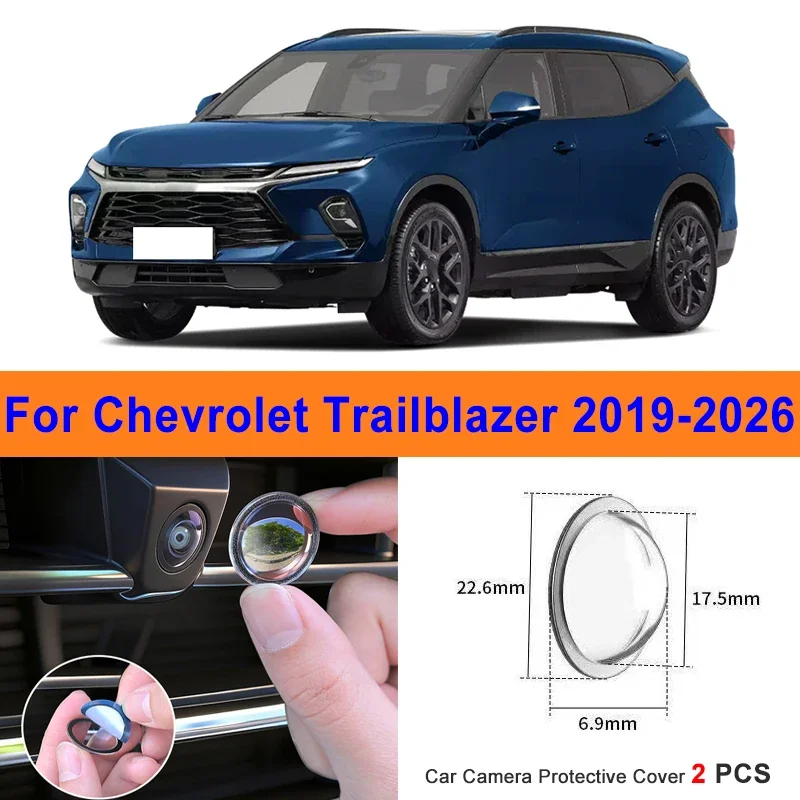 

360 Reverse Image Car Camera Cover Anti-Scratch PC Lens Protector Stickers For Chevrolet Trailblazer 2019-2026 2Pcs