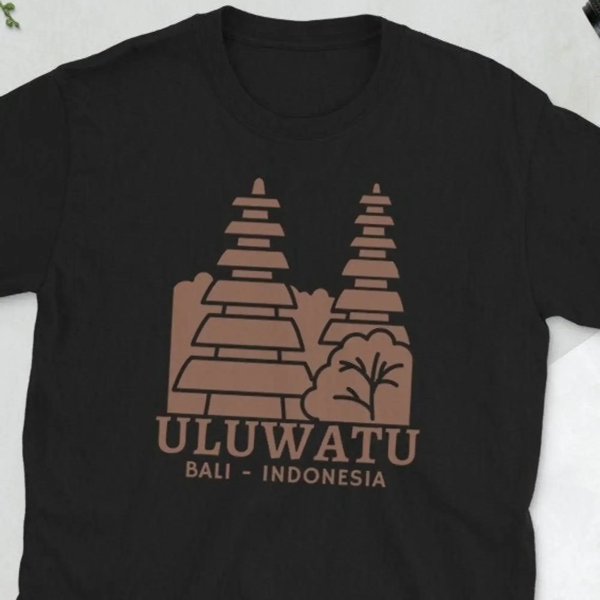 Uluwatu T shirt Bali Indonesia Souvenir Balinese for Surfer Indonesian Surf and Temples  long or short sleeves