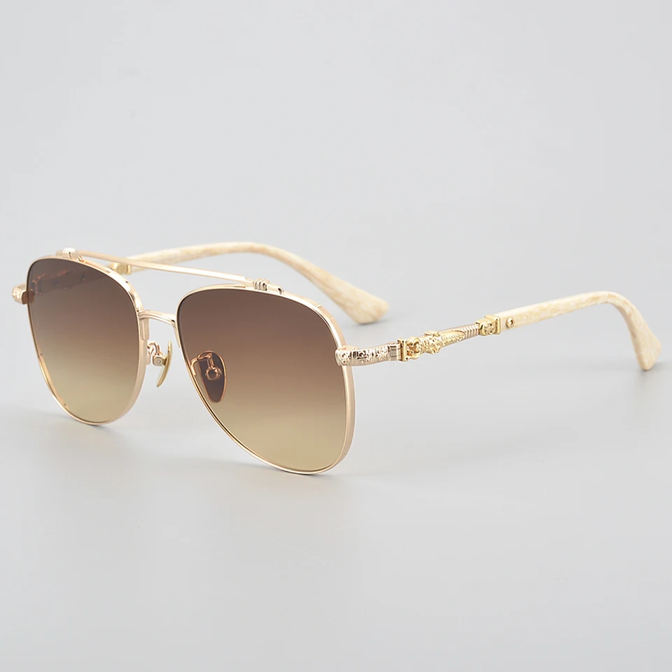 

Новинка 2025, мужские антибликовые солнцезащитные очки-пилоты для вождения на открытом воздухе, женские уличные походные модные солнцезащитные очки в большой оправе с градиентом UV400