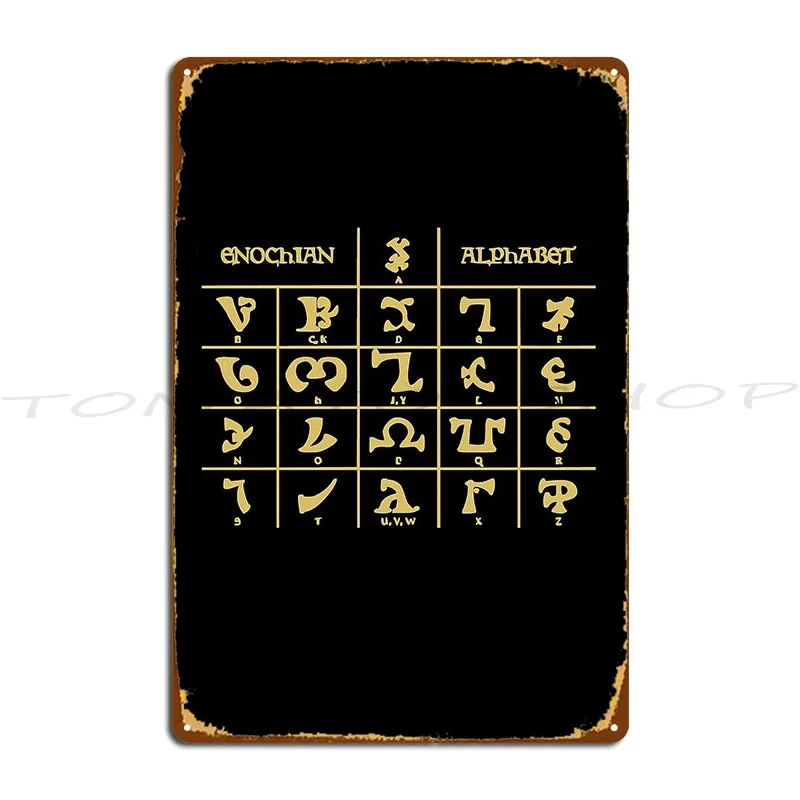 Ethiopian Alphabet Amharic The Ethiopian Alphabet Fidel Metal Sign Wall Cave Designing Pub Bar Cave Character  Tin Sign Poster