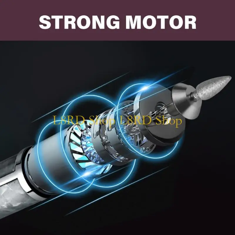 L8RD Cordless Electric Drill 15000RPM Professional File Machine for Acrylic Gel Nails Manicure Pedicure Tool