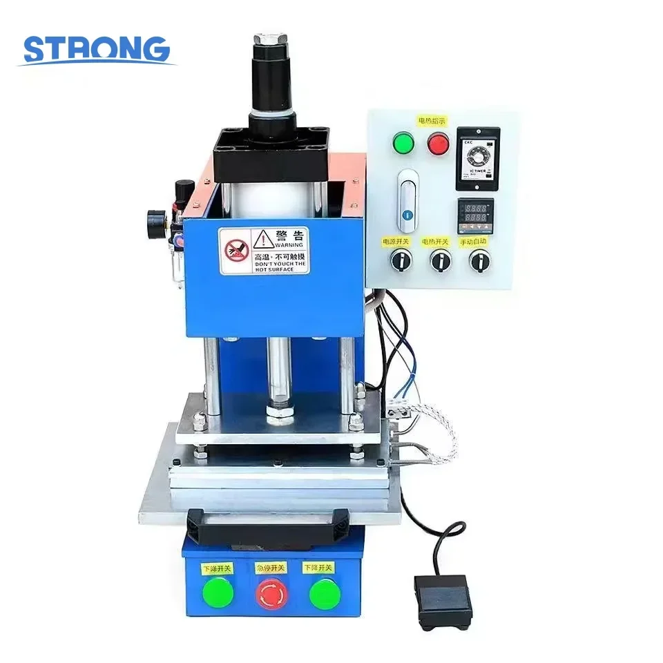 20*30 cm Automatic Pneumatic Hot Stamping Foil Embossing Machine Pneumatic Leather Paper Wood Machine Heat Press Machine