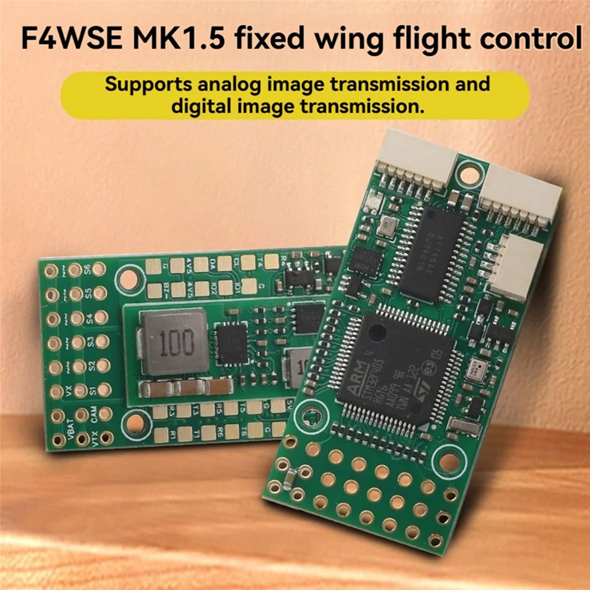 BABQ F4WSE MK1.5 Controlador de vuelo de ala fija 2-6S Soporte Analógico/Digital VTX Ardupilot/INAV Firmware para avión RC FPV