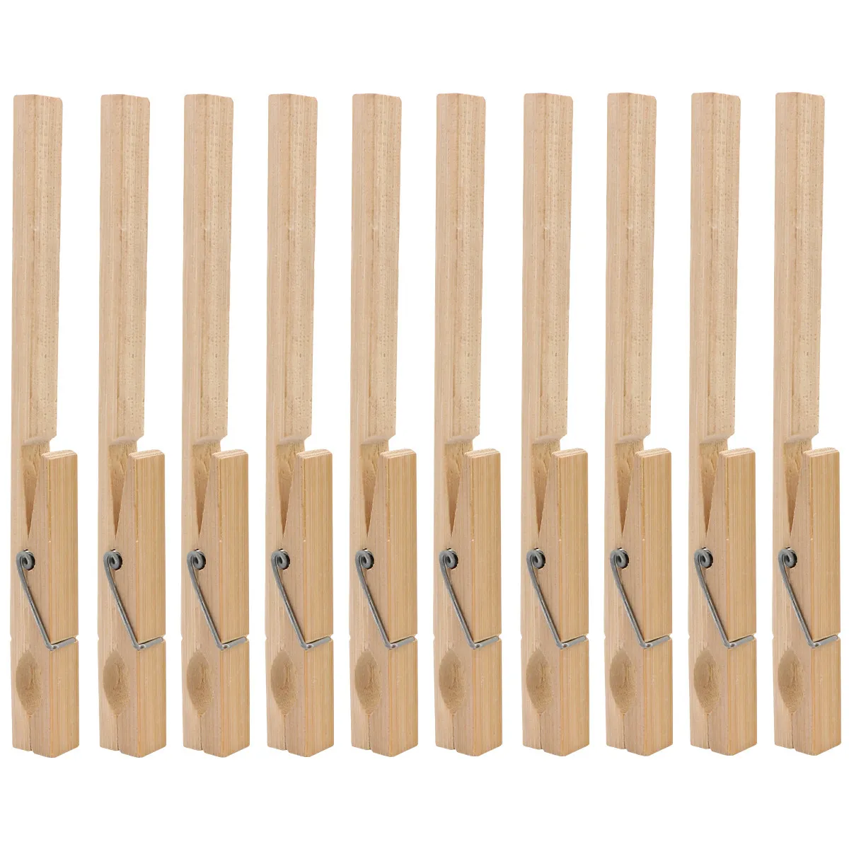 

10Pcs Bamboo Test Tube Holder Wood Lab Clamp for Science Experiment Classroom Teaching Lab Equipment Safety Long Handle