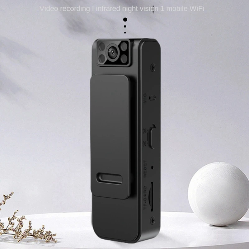 

1080P WIFI HD Night Vision Camera Small Invisible 130° Sports Back Clip Camera Outdoor Camera Body Worn Camera Camera