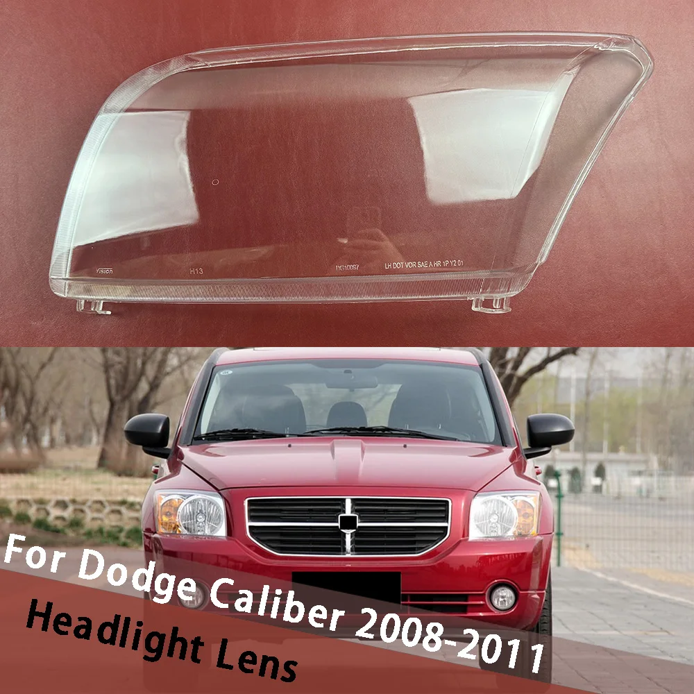 

For Dodge Caliber 2008-2011 Headlamp Cover Car Headlight Lens Glass Replacement Front Lampshade Auto Shell Headlamp Housing