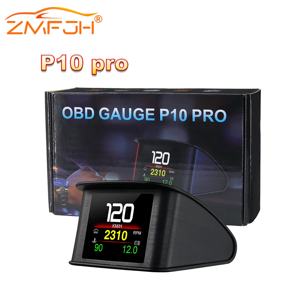 Head Up Display Digital Speedometer P10 PRO Car OBD2 Electronic Accessories On Board Computer Overspeed Alarm Engine Fault Code
