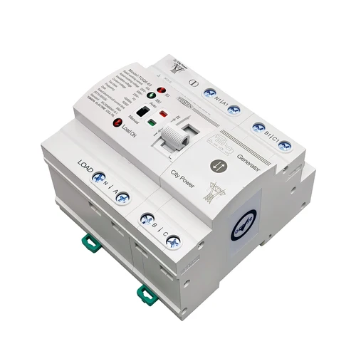 Imagen 2 del producto TOMZN L N 220V Interruptor Selector Eléctrico Automático de Transferencia (ATS) de Doble Alimentación Pequeño para Riel DIN, Ininterrumpido 2P 4P 63A TOQ6