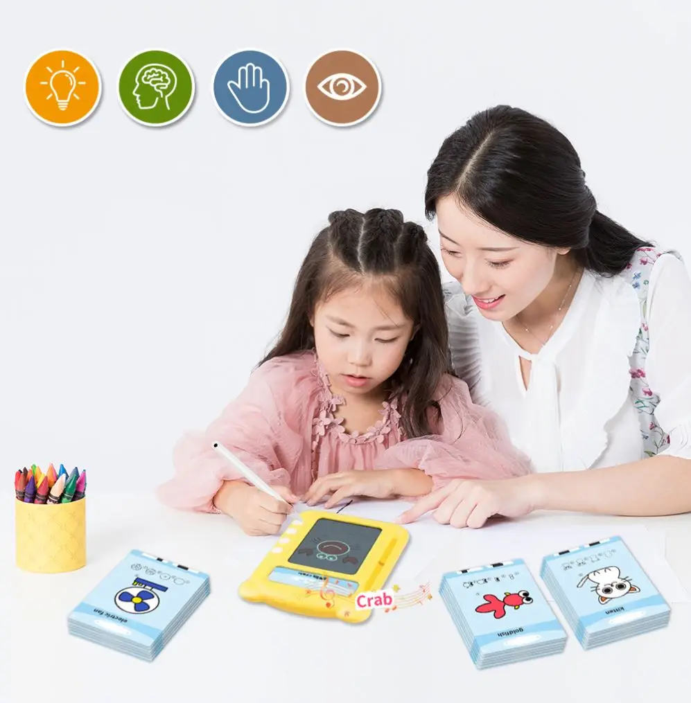 Nieuwe Preschool English Learning Machine Card Reading en Early Education Gift voor kinderen