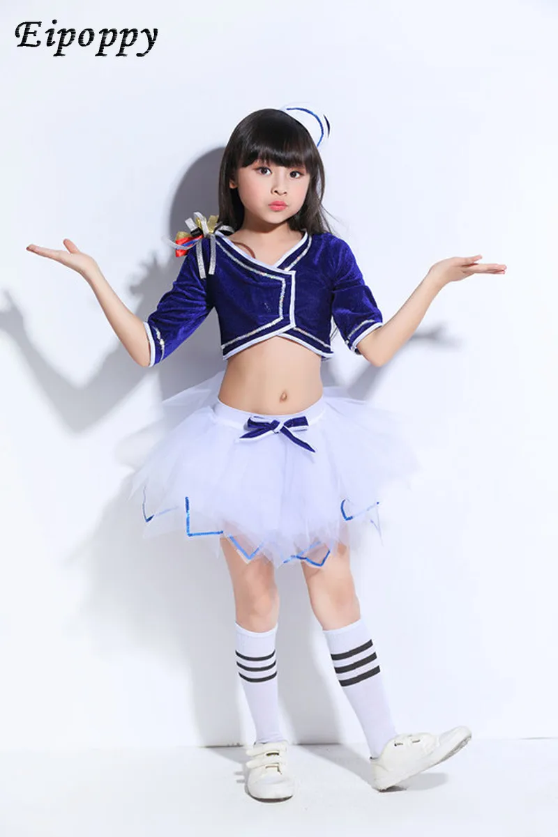 Clothes Children Modern Dance Street Dance Clothing for Girls Jazz Costumes