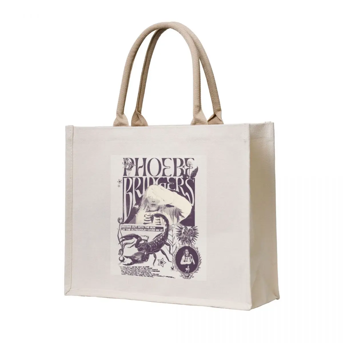 

phoebe bridgers i know the end Tote Bag Fabric bag reusable grocery bags sacs de shopping Women's beach bags