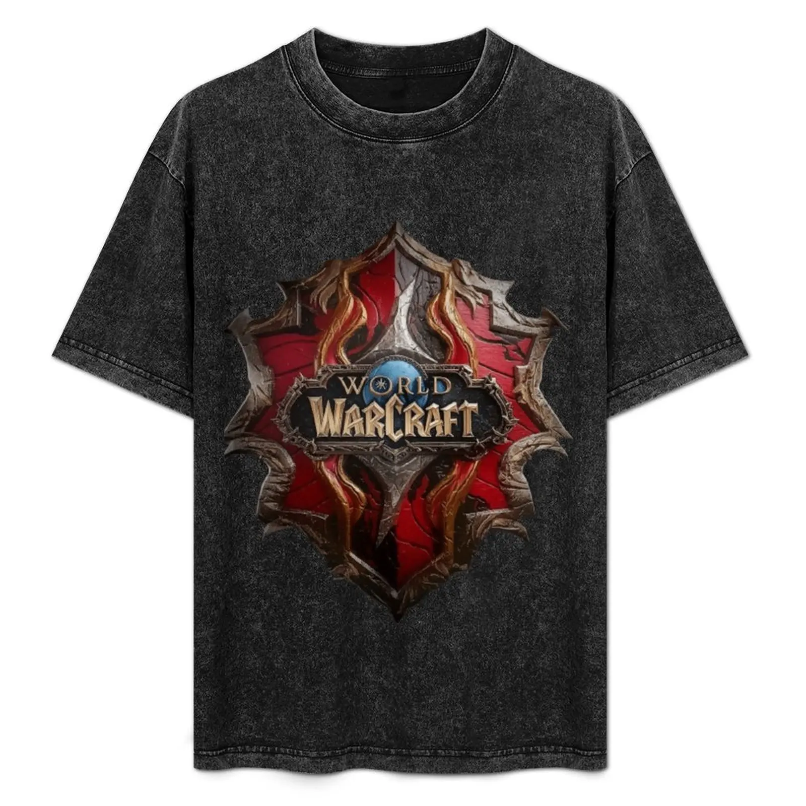 

7624 Shield from the game World of warcraft - WoW- T-Shirt Gym Wear Breathable Short Sleeve Tee