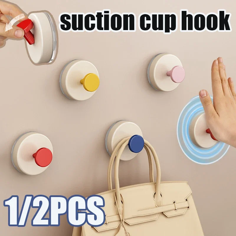

Plastic Suction Cup Hook Foldable Fixing Suction Cups Towels Rack Bathroom Kitchen Wall Hook Home Clothes Wall Hanger