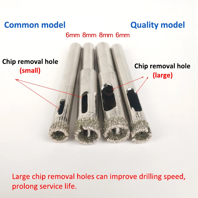 1pcs Full-size 2-160mm Saw Hole Drill Bit Diamond Coated Electroplated Glass Bit Cutter Tile Marble Diamond Glass Hole Opener