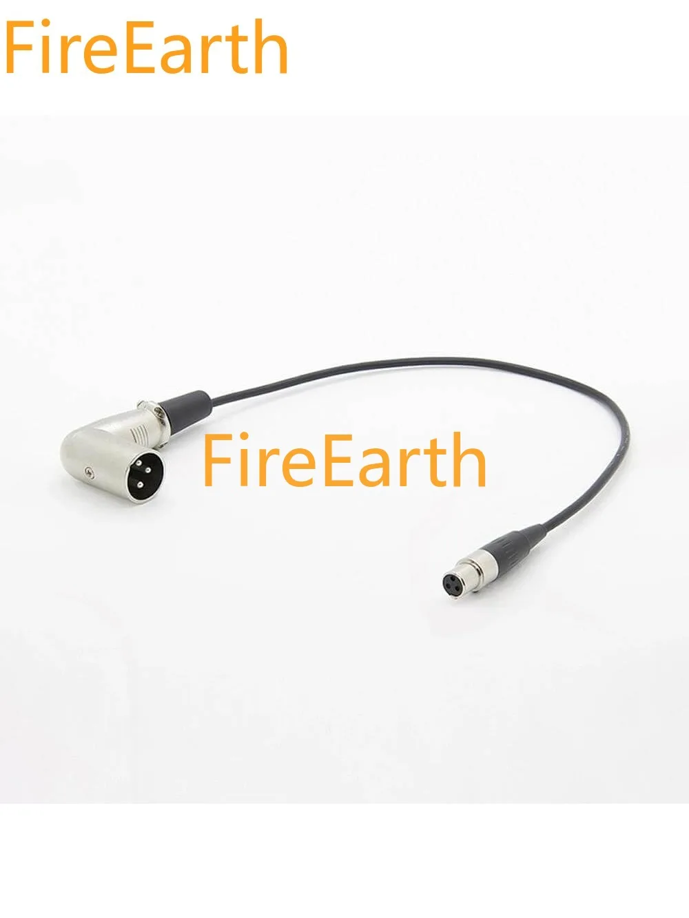 

Low Profile 3Pin Mini XLR Female to Right Angle 3Pin XLR Male Cable 0.5M