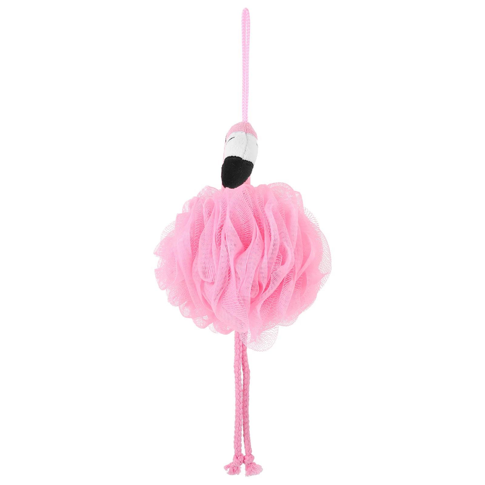 

Pink Flamingo Shaped Bath Balls Mesh Pouf Sponges for Showering Ultra Soft Smooth Skin Care Exfoliating Daily Use Lather Rich