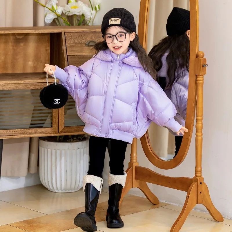 

Winter Kawaii Kulomi Sanrio Children Can Ah Cartoon Comfortable Warm Down Jacket Coat Blouse Christmas Gifts for Kids