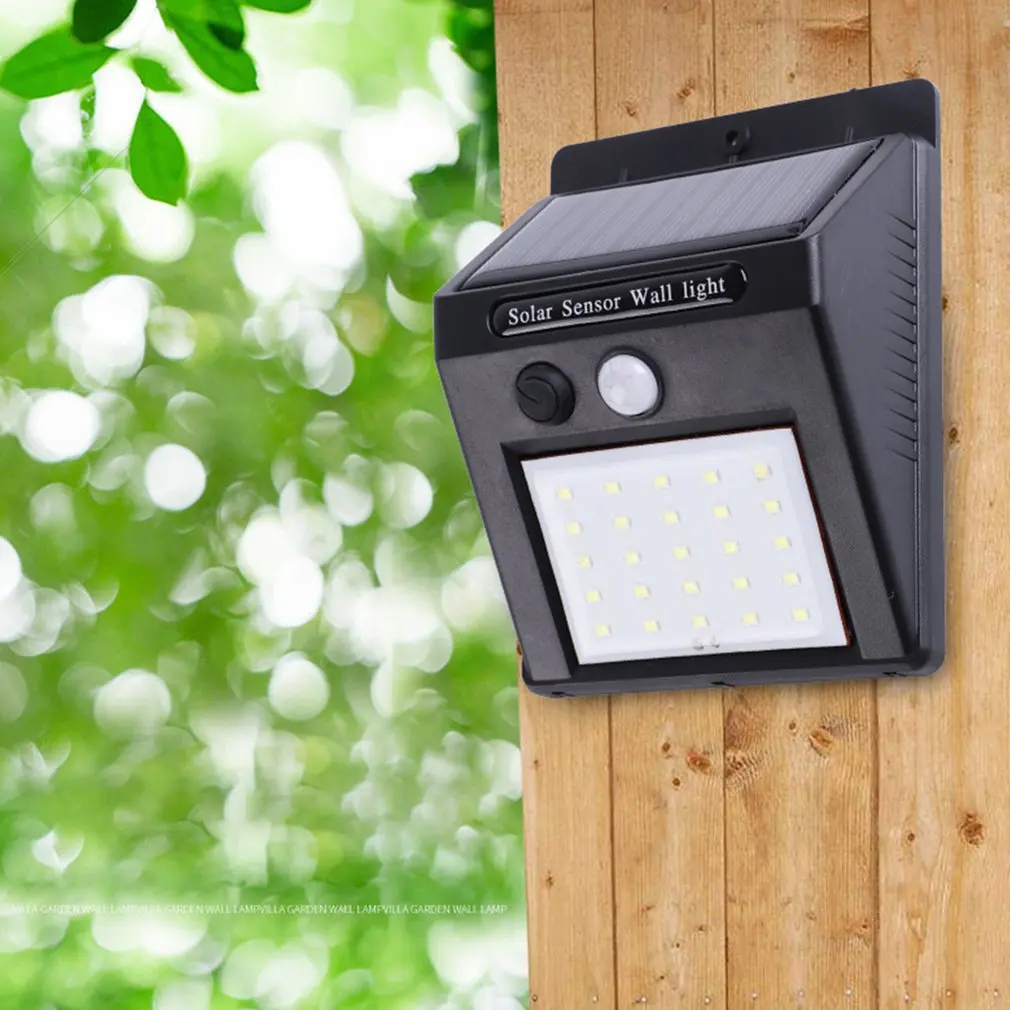 Durable Practical Waterproof 30 LED Solar Power PIR Motion Sensor Garden Wall Light Outdoor Home Light