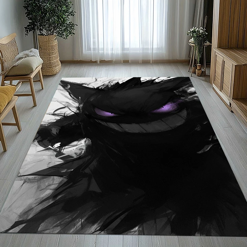 

Gengar Pokemon Cartoon Ectoplasma Living Room Non-Slip Area Rug Soft Carpet for Bedroom Kids Playroom Sofa,Home Decor Doormat