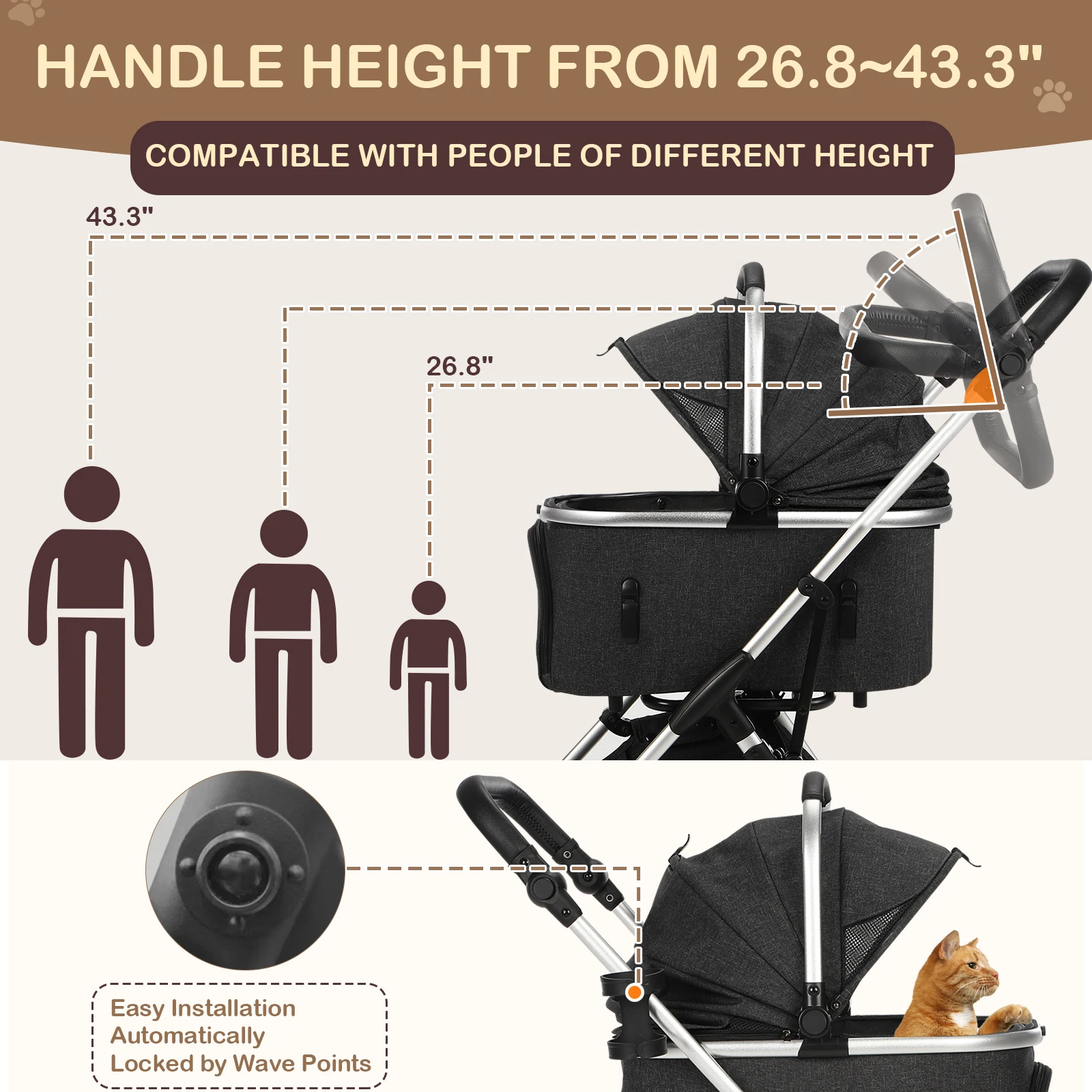 Thumbnail 3 - #22 Pet Strollers Price Drop Alerts