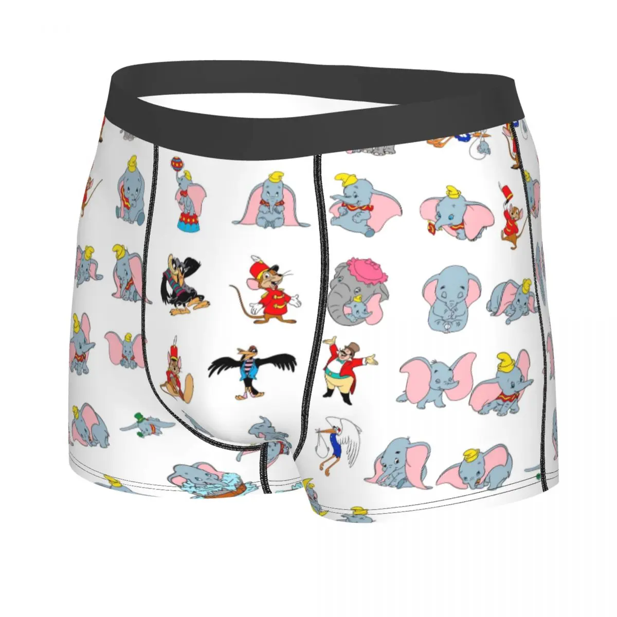 مخصص دامبو الكرتون الملابس الداخلية الرجال طباعة لطيف الفيل الملاكم ملخصات السراويل سراويل لينة السروال #2