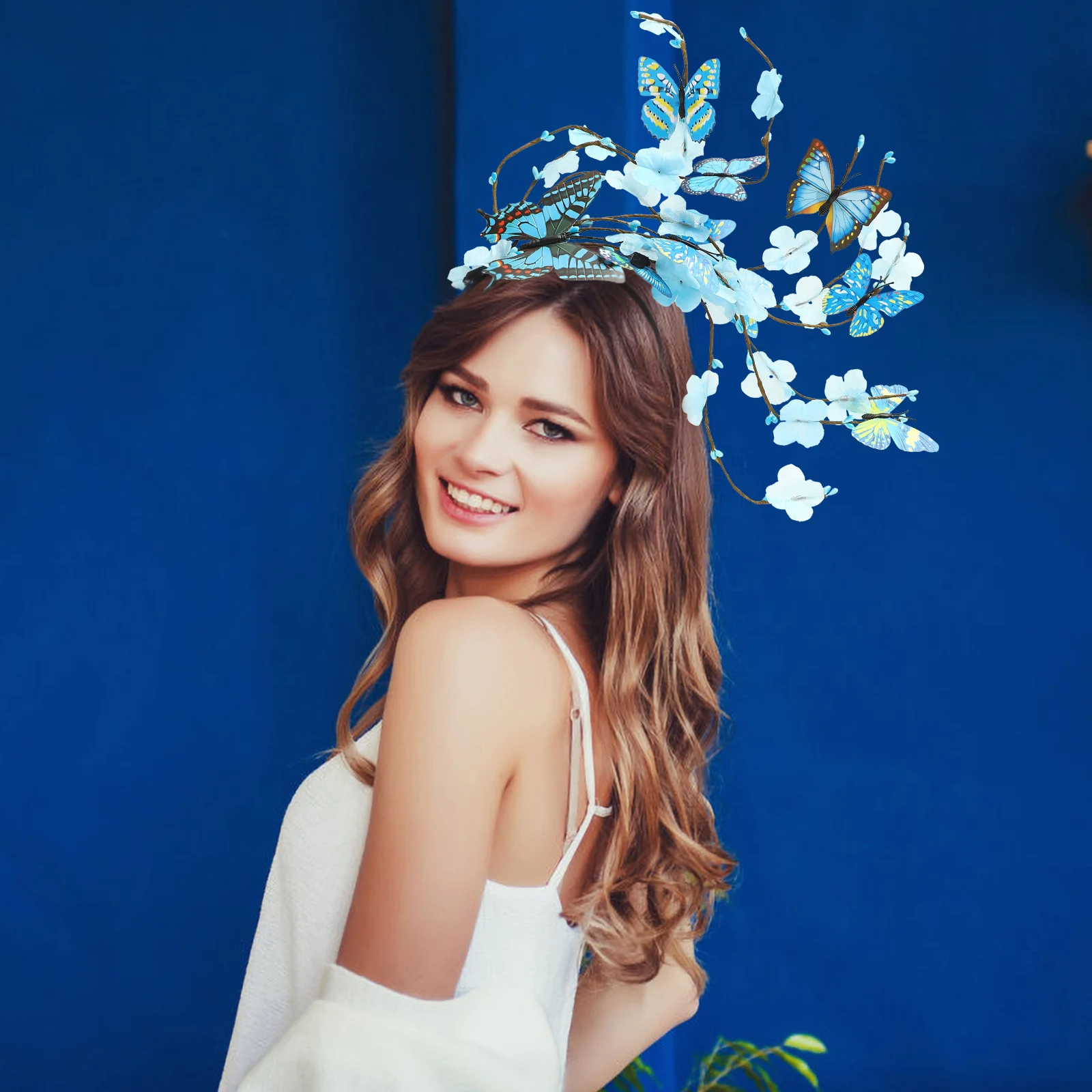 

Blue Lightweight Plastic Party Butterfly Accessories For Women Accessories Butterfly Costume For Women Hair Fascinator