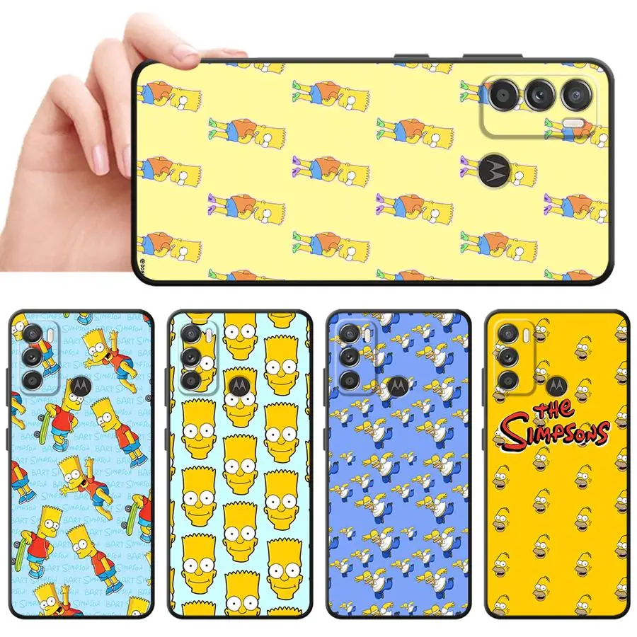 Мягкий чехол для телефона Simpson для Moto X30 Pro Edge 20 30 S30 Pro Мягкий чехол для телефона Simpson для Moto X30 Pro Edge 20 30 S30 Pro