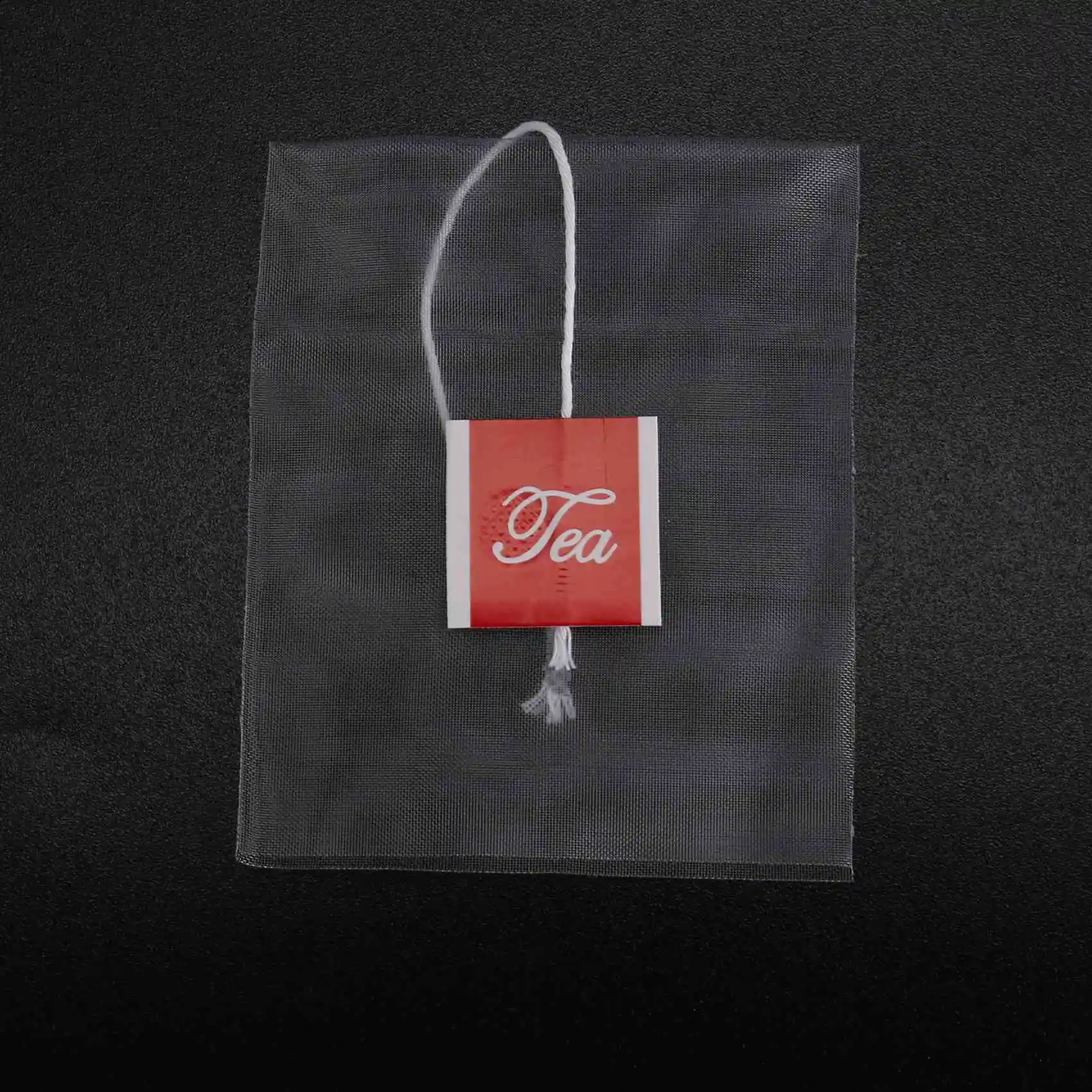 L60A 1000Pcs5.5 X 7Cm Pyramid Tea Bag Filter Nylon Tea Bag Single String Label Transparent Empty Tea Bag