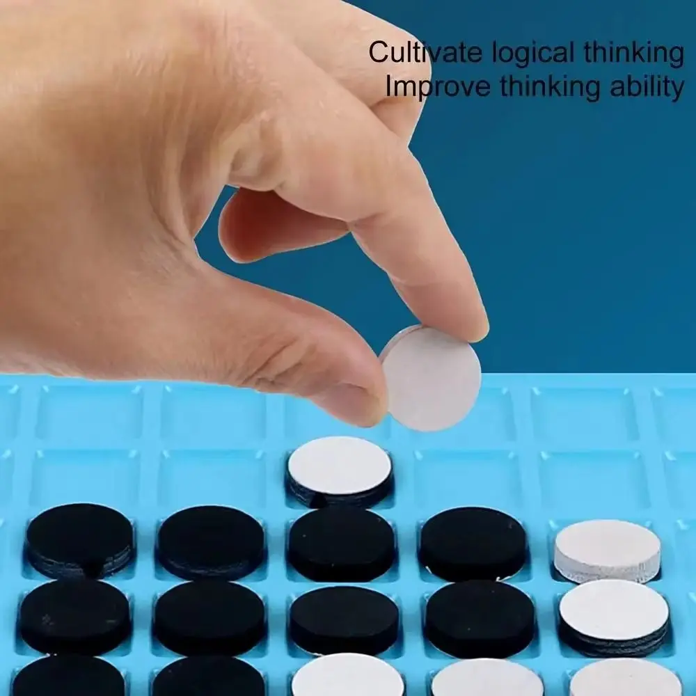 Tabletop Game Flip Black White Chess Board Parent-Child Interactive Portable Overturn Chess Touch Flip Funny