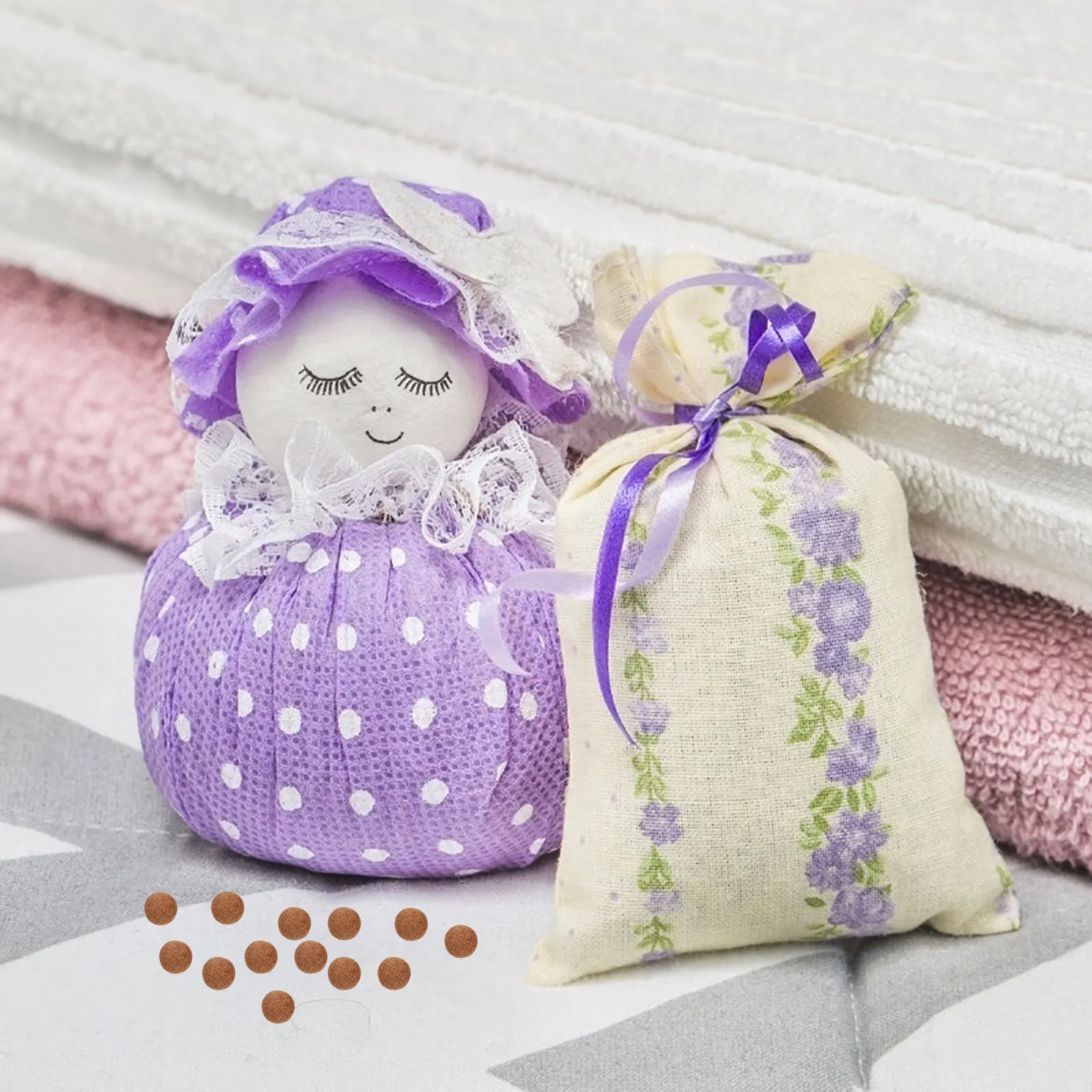 

1Set Incense Balls Creative Flower Scent Aromatherapy for Car Electronic Sachet Home Decor Practical