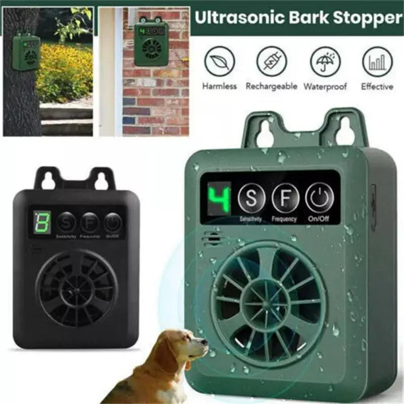 Pet Dog Repeller Pet Dog Training Ultrasonic Equipment Anti Barking Stop Barking for Living Room Outdoor Training