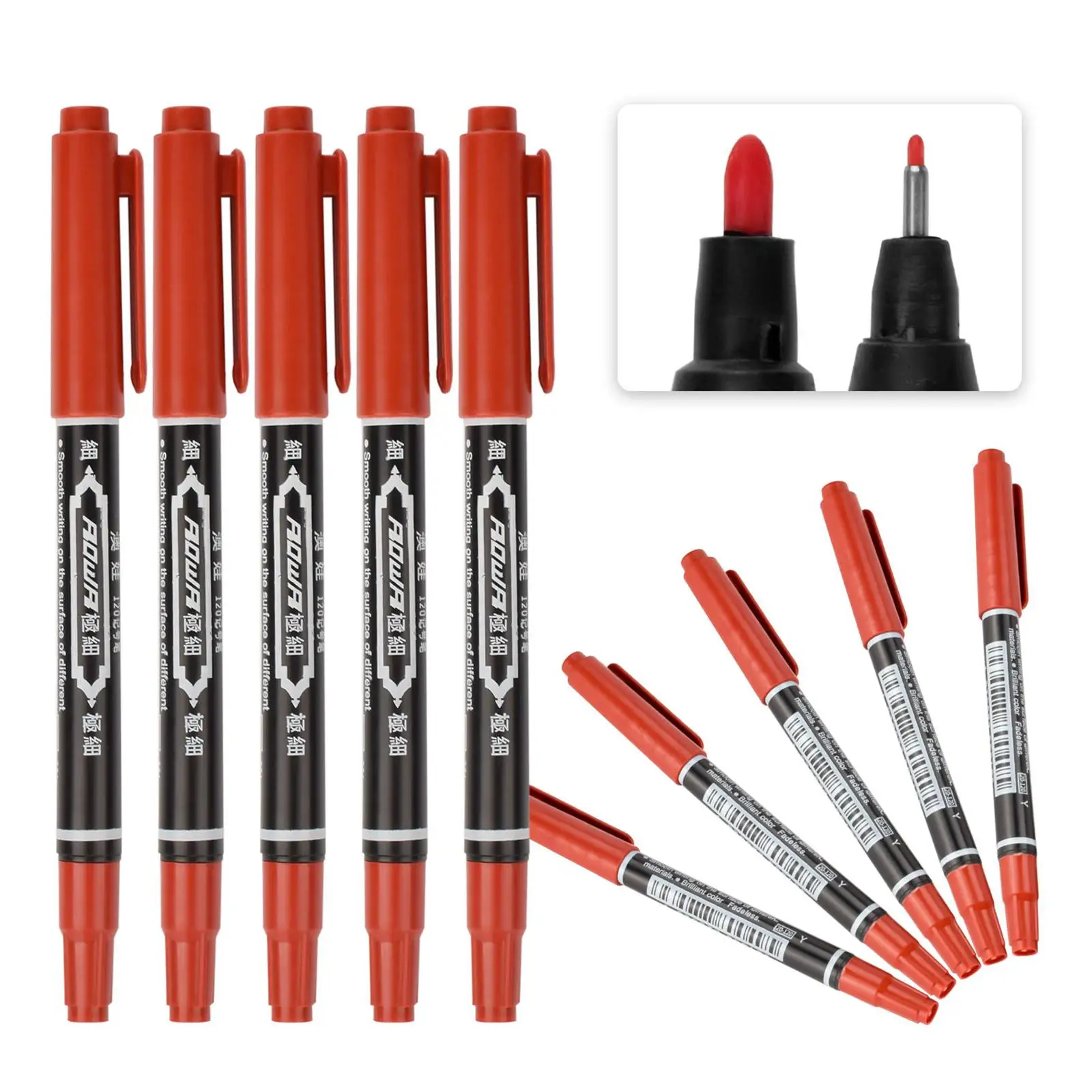 Skin Marker Pen Dual Tip Oily Paint Pen for Tattoo Transfer Paper Art Makeup Professional Tattoo Accessories